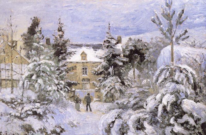 Camille Pissarro Snow scenery Germany oil painting art